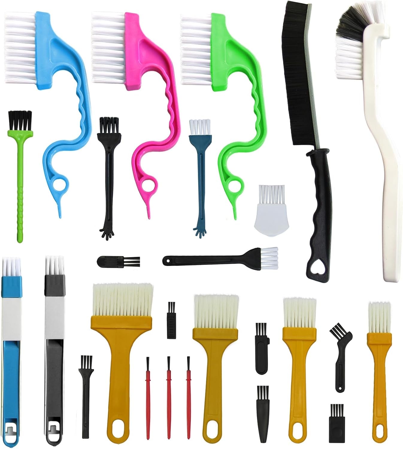 26Pcs Small Cleaning Brush,Crevice Cleaning Brushes Small Spaces,Gap Cleaning To